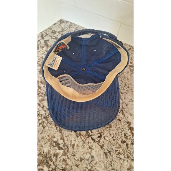 Vintage Sports Specialties Denver Broncos Script Corduroy Hat Blue - Picture 6 of 9